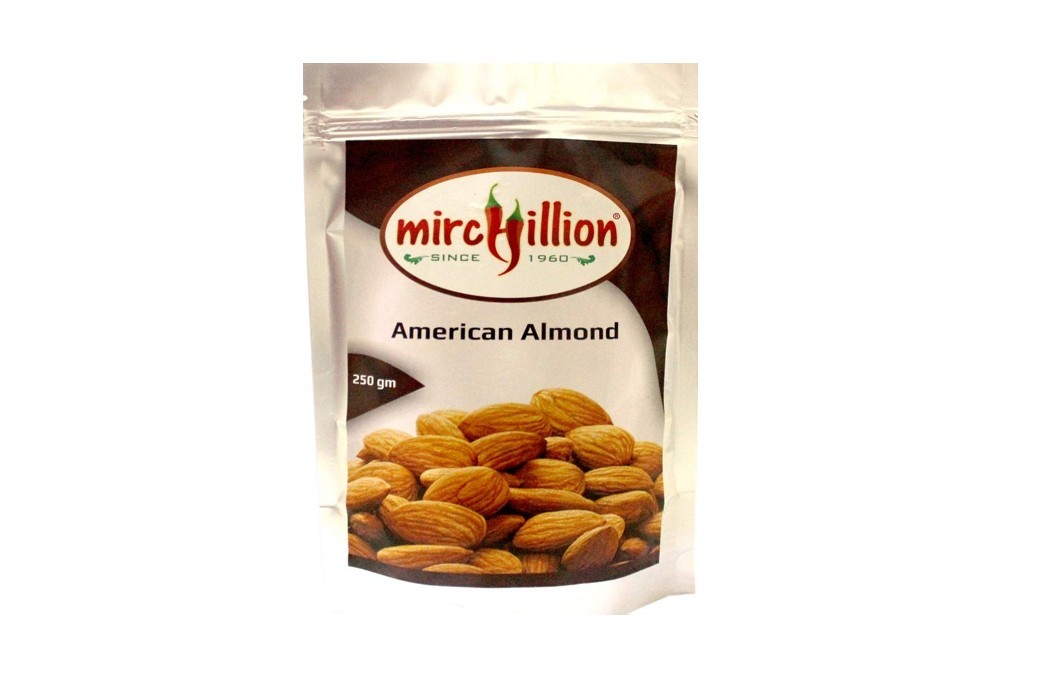 Mirchillion American Almond    Pack  250 grams